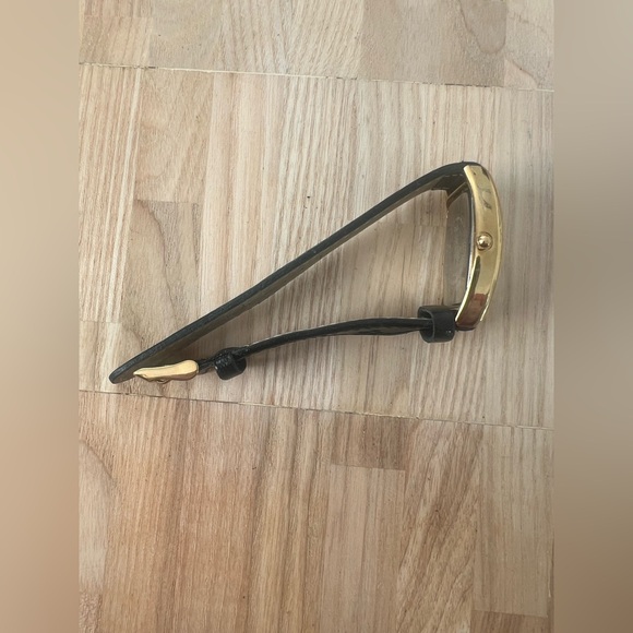 Vintage Garfield gold tone embossed strap watch NEW BATTERY - Picture 6 of 11